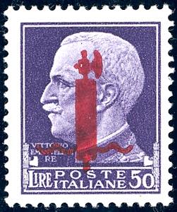 1944 - 50 lire soprastampato fascio in ... 