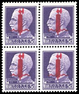 1944 - 50 lire soprastampato fascio, ... 