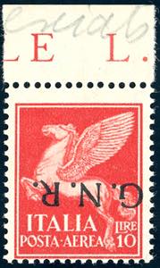 1944 - 10 lire, soprastampa G.N.R. ... 
