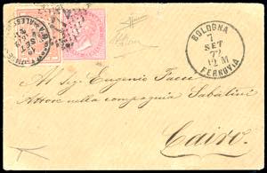 REGNO DITALIA-EGITTO 1872 - 40 cent. De La ... 