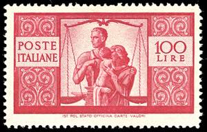 1945 - 100 lire Democratica (565), formato ... 