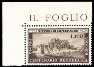 1949 - 100 lire Romana (600), angolo di ... 