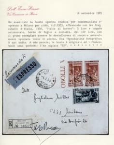 1953 - 100 lire Lavoro, dent. 13 ... 