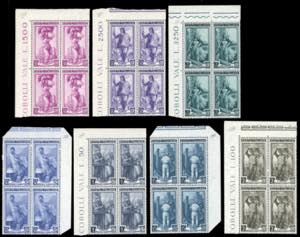 1955/57 - Lavoro, filigrana stelle, serie ... 