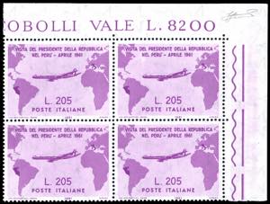 1961 - 205 lire Gronchi rosa (921), blocco ... 