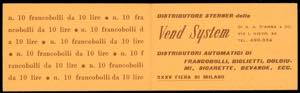 1957 - Libretto Vend System, XXXV Fiera di ... 