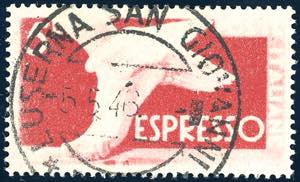 1945 - 5 lire Democratica, stampa incompleta ... 