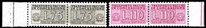 1955 - 75 e 110 lire filigrana stelle ... 