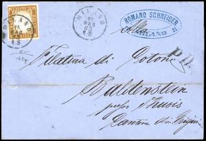 REGNO DITALIA-SVIZZERA 1863 - 10 cent. ... 