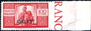 1949 - 100 lire Democratica, soprastampa su ... 