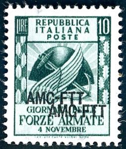 1952 - 10 lire Forze armate, doppia ... 