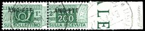 PACCHI POSTALI 1949 - 200 lire, soprastampa ... 