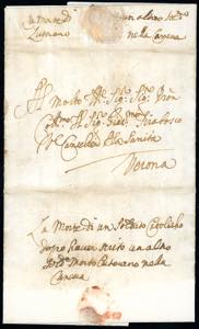 1716 - Lettera scritta dal Lazzaretto di ... 