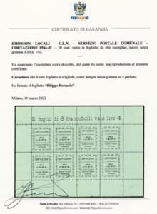 SERVIZIO POSTALE COMUNALE ... 