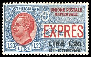 DALMAZIA ESPRESSI 1922 - 1,20 su 1,20 lire ... 