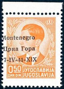 MONTENEGRO 1941 - 50 p. arancio ... 