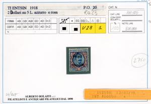 TIENTSIN 1918 - 2 dollari su 5 ... 
