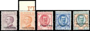 1928/29 - Soprastampati, serie completa ... 