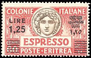 ESPRESSI 1935 - 1,25 lire su 60 cent., dent. ... 