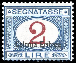 SEGNATASSE 1920 - 2 lire soprastampato in ... 