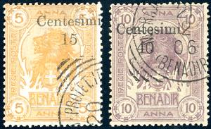 1905 - Soprastampati a Zanzibar (8/9), ... 