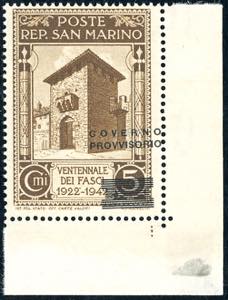 1943 - 5 cent. Governo Provvisorio, ... 