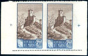 1949 - 200 lire Paesaggi, coppia non ... 