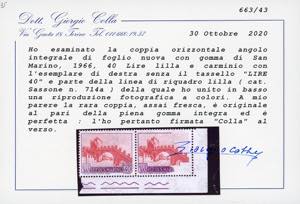 1966 - 40 lire Vedute, coppia ... 