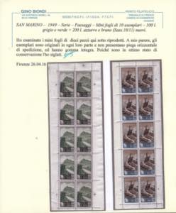 MINIFOGLIO 1949 - 100 lire e 200 ... 