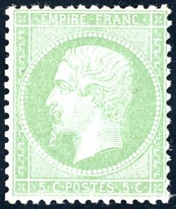 FRANCIA 1871 - 5 cent. Napoleone III, carta ... 