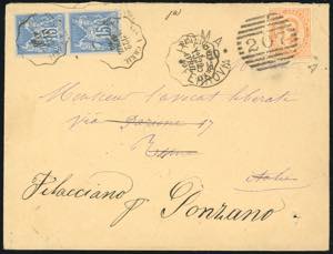 FRANCIA/ITALIA 1880 - Redirected with ... 