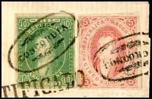 ARGENTINA 1864 - 5 cent. e 10 ... 
