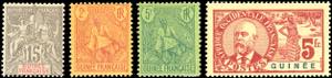 COLONIE FRANCESI-GUINEA 1900/1907 - 15 cent. ... 