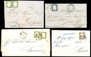 SARDEGNA/SICILIA 1861/1862 - Quattro lettere ... 