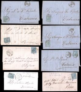 REGNO DITALIA 1863 - Otto lettere ... 