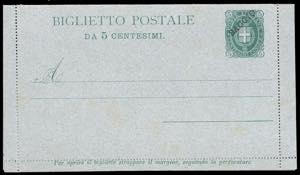 REGNO DITALIA INTERI POSTALI ... 