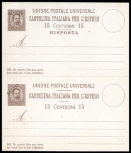 REGNO DITALIA INTERI POSTALI ... 