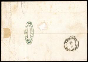 1858 - 3 kr. vermiglio, carta a ... 