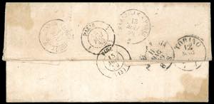 1859 - Lettera non affrancata da ... 