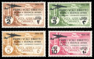 CIRENAICA POSTA AEREA 1934 - Volo ... 