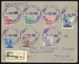 EGEO 1912/1920 - Nove buste con ... 