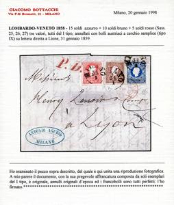 LOMBARDO VENETO-FRANCIA 1859 - 5 ... 