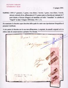 1858 - 1/2 grano rosa chiaro, 1 ... 