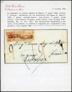 1858 - 20 grana rosa lillaceo I ... 