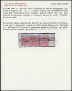 1858 - 50 grana rosa lillaceo, ... 