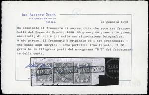 1858 - 50 grana rosa lillaceo, ... 