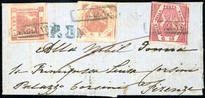 1859 - 10 grana carminio lillaceo, falso per ... 