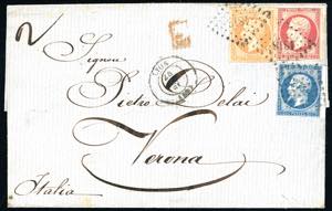 LOMBARDO VENETO-FRANCIA 1860 - 20 cent., 40 ... 
