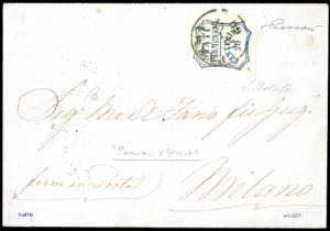 1860 - 20 cent. azzurro scuro, II ... 