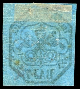 1852 - 7 baj azzurro chiaro (8a), ... 